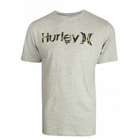 Camiseta Hurley Inside Masculina Cinza Claro