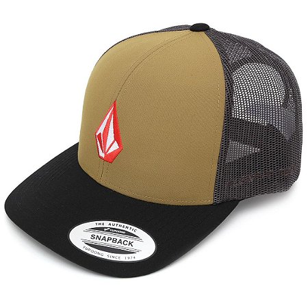 Boné Volcom Full Stone Cheese Verde/Preto