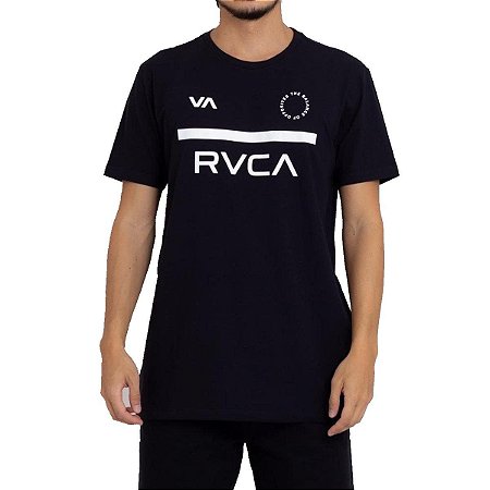 Camiseta RVCA Mid Bar Masculina Preto