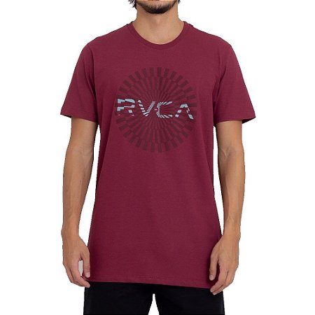 Camiseta RVCA Mayday Big Masculina Vinho