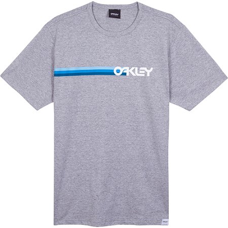 Camiseta Oakley Mark II 80'S Masculina Cinza Claro