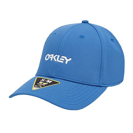 Boné Oakley 6 Panel Stretch Oakley Metallic Azul