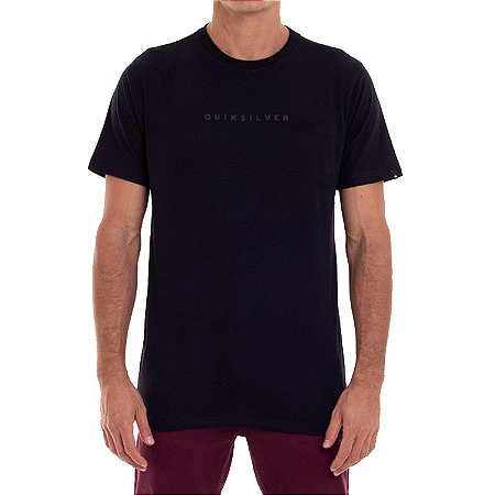 Camiseta Quiksilver Lettering Masculina Preto