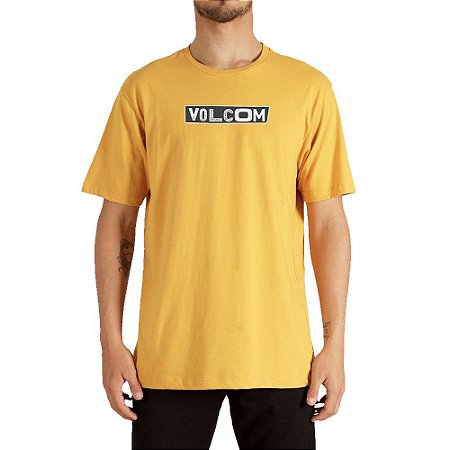 Camiseta Volcom Pist Shane Masculina Amarelo