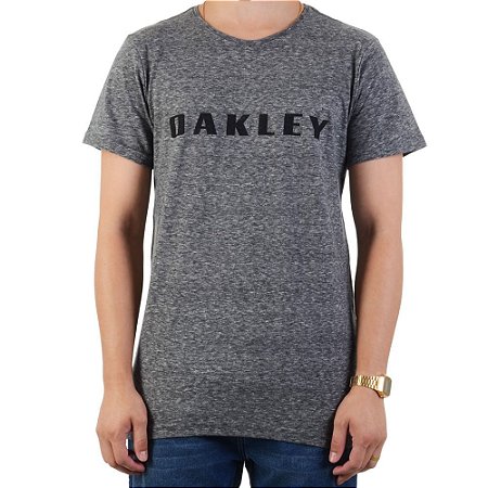 Camiseta Oakley O-Rec Bark Masculina Preto