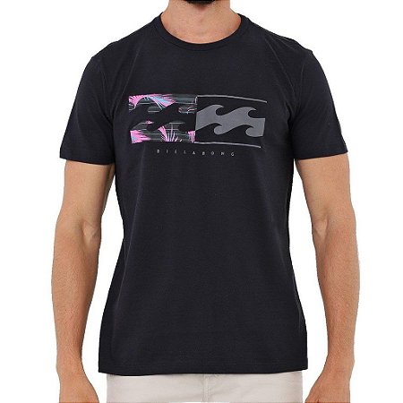 Camiseta Billabong Team Wave Masculina Preto