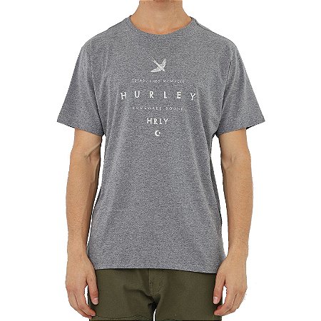 Camiseta Hurley Homeward Masculina Cinza Escuro