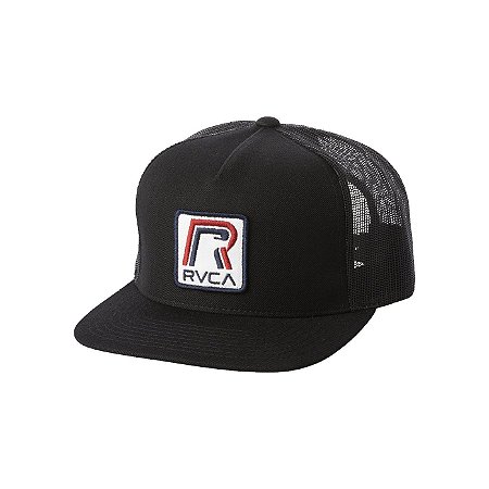 Boné RVCA Aba Reta Petro Trucker Preto