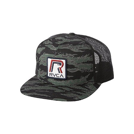 Boné RVCA Aba Reta Petro Trucker Camuflado