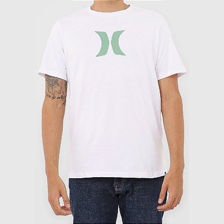 Camiseta Hurley Silk Icon Solid Masculina Branco