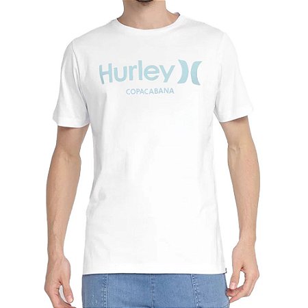 Camiseta Hurley Silk Copa Cabana Masculina Branco