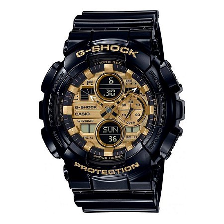 Relógio G-Shock GA-140GB-1A1DR Preto/Dourado