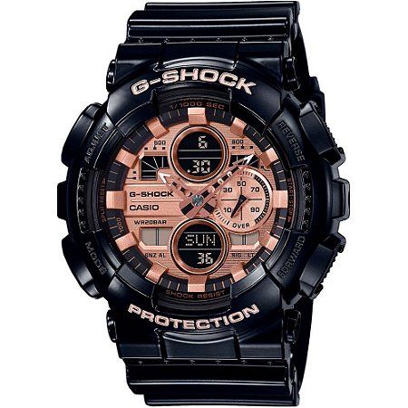 Relógio G-Shock GA-140GB-1A2DR Preto/Rosa