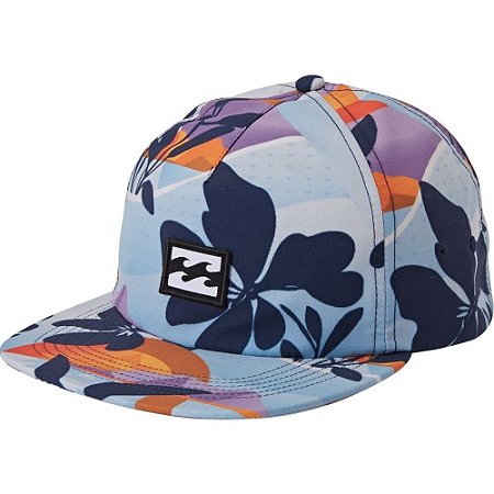 Boné Billabong Aba Reta Platform Print Azul