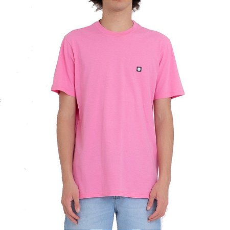 Camiseta Element Sunny Crew Masculina Rosa