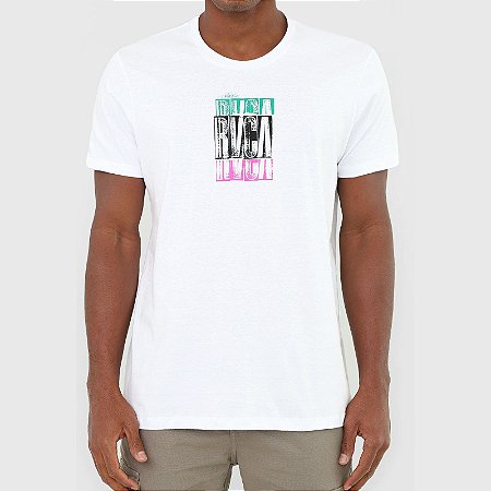 Camiseta RVCA Condensend Masculina Branco