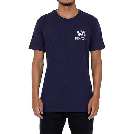 Camiseta RVCA Dry Brush Masculina Azul Marinho