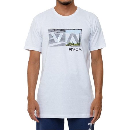 Camiseta RVCA Balance Box Masculina Branco