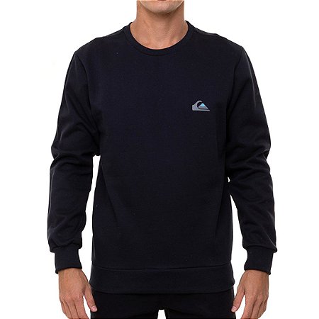 Moletom Quiksilver Careca Essentials Masculino Preto