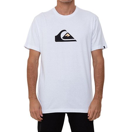 Camiseta Quiksilver Comp Logo Masculina Branco