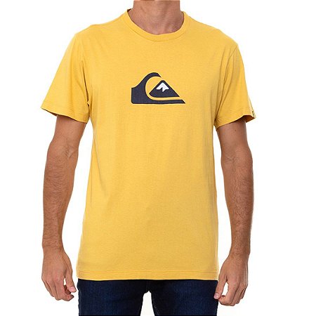 Camiseta Quiksilver Comp Logo Masculina Amarelo