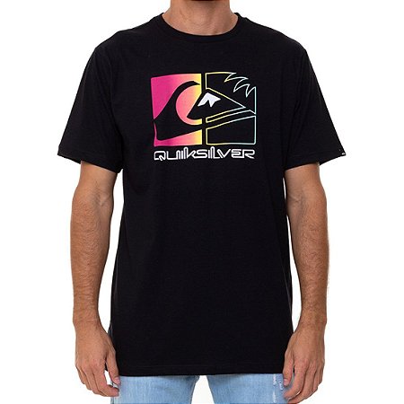 Camiseta Quiksilver Colour Trip Masculina Preto