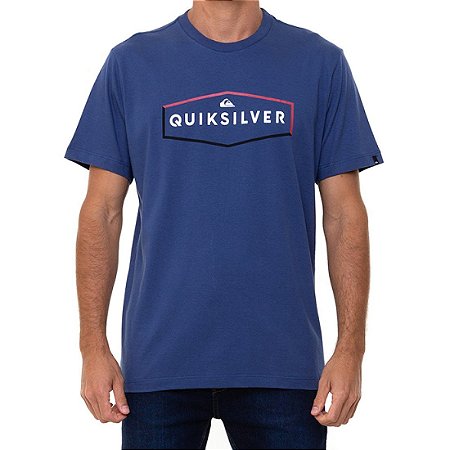 Camiseta Quiksilver Clear Mind Masculina Azul