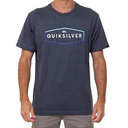 Camiseta Quiksilver Clear Mind Masculina Cinza Escuro