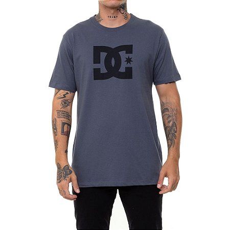 Camiseta DC Shoes Star Masculina Cinza Escuro
