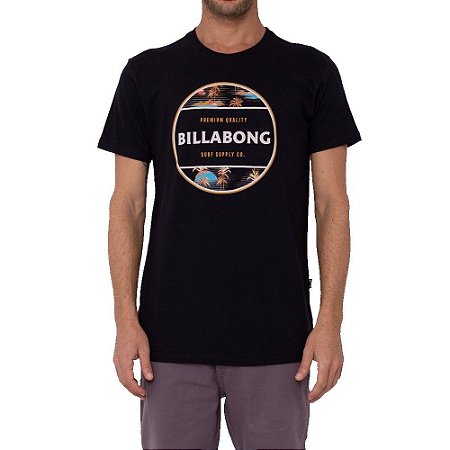 Camiseta Billabong Rotor Masculina Preto