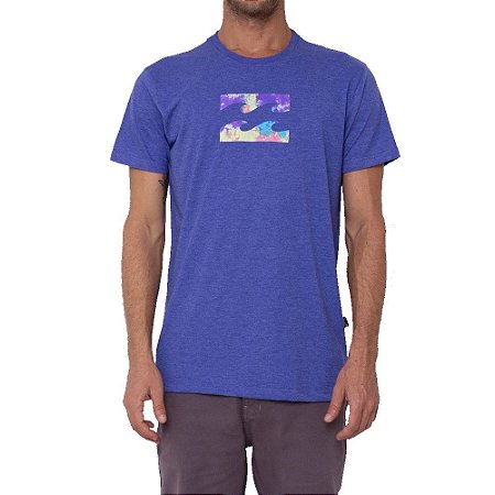 Camiseta Billabong Team Wave Masculina Azul