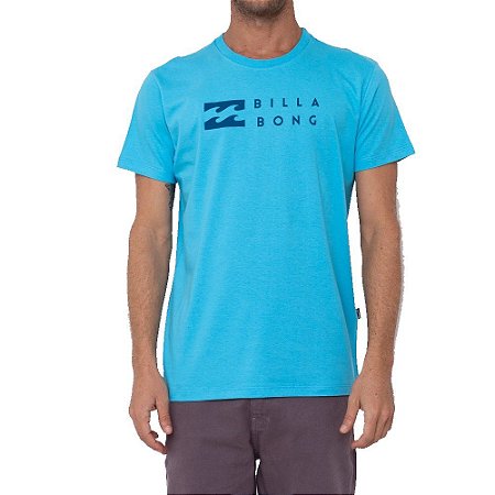 Camiseta Billabong United Masculina Azul Claro