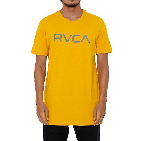 Camiseta RVCA Big RVCA Masculina Amarelo