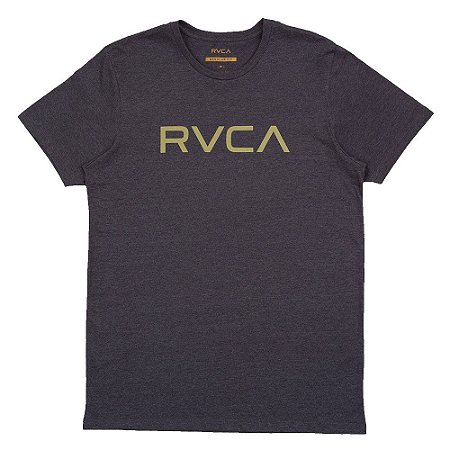 Camiseta RVCA Big RVCA Masculina Cinza Escuro