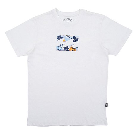 Camiseta Billabong Team Wave II Masculina Off White