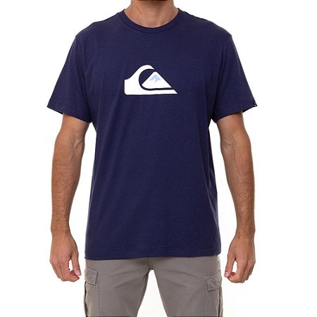 Camiseta Quiksilver Comp Logo Masculina Azul Marinho