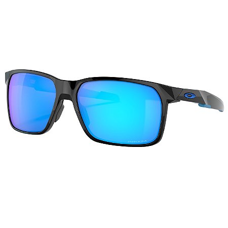 Óculos de Sol Oakley Portal X Polished Black W/ Prizm Sapphire