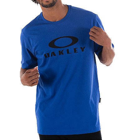 Camiseta Oakley O-Bark Masculina Azul