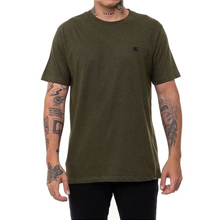 Camiseta DC Shoes Basic Logo Masculina Verde