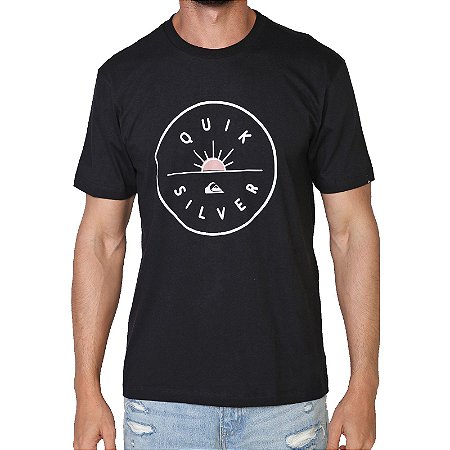 Camiseta Quiksilver Near Dawn Masculina Preto