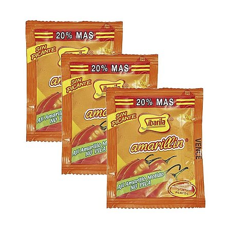 Amarillin 31,2g Sachê - Aji Amarillo moído da Sibarita 3 unidades