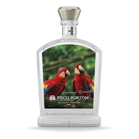Pisco Porton Acholado 750ml. "Edição Limitada" - Guacamayo Escarlata