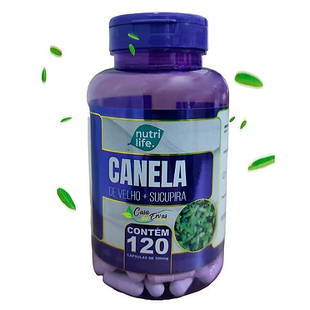 Canela de Velho com Sucupira Nutri Life - 120 Cápsulas - 500 MG