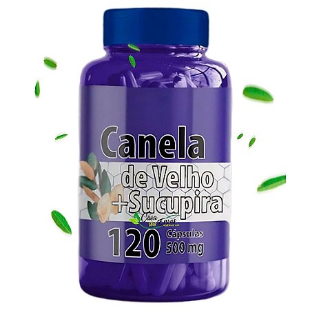Canela de Velho com Sucupira Natu Ervas - 120 Cápsulas - 500 MG