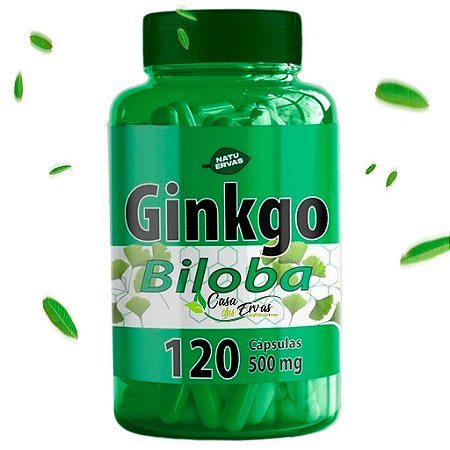 Ginkgo Biloba Natu Ervas - 120 Cápsulas - 500 MG