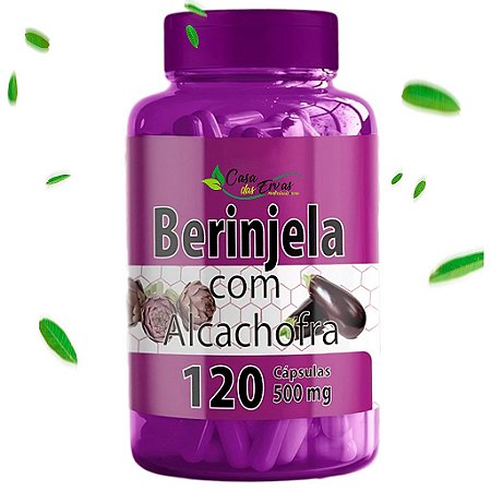 Beringela com Alcachofra Natu Ervas - 120 Cápsulas - 500 MG