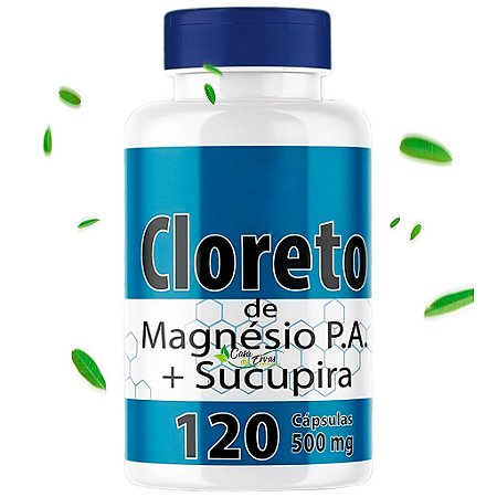 Cloreto de Magnésio P.A. com Sucupira Natu Ervas - 120 Cápsulas - 500 MG