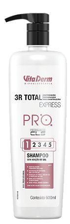 Pro Shampoo SOS Capilar 3R Total Express 600ml - Vita Derm
