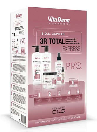 Kit 3R SOS Capilar Total Express - Vita Derm