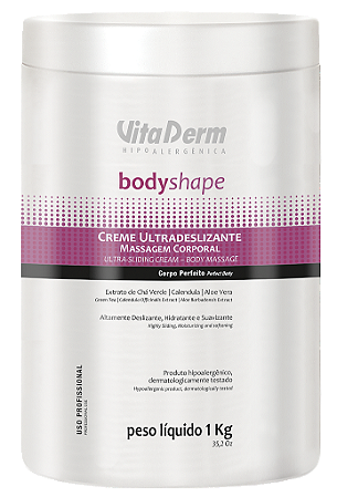 Creme Corporal Ultradeslizante Body Shape 1000gr - Vita Derm
